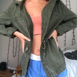 Army green old navy jacket size s